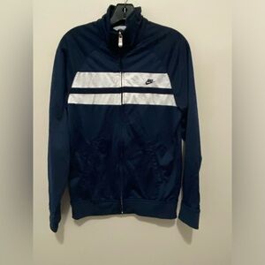 Navy and white Nike vintage jacket/ Sweatshirt/Track Wear